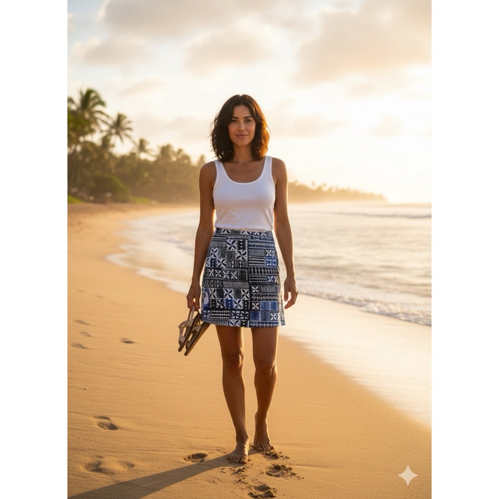 RIPSKIRT Pacific‎ Tapa Print Skirt